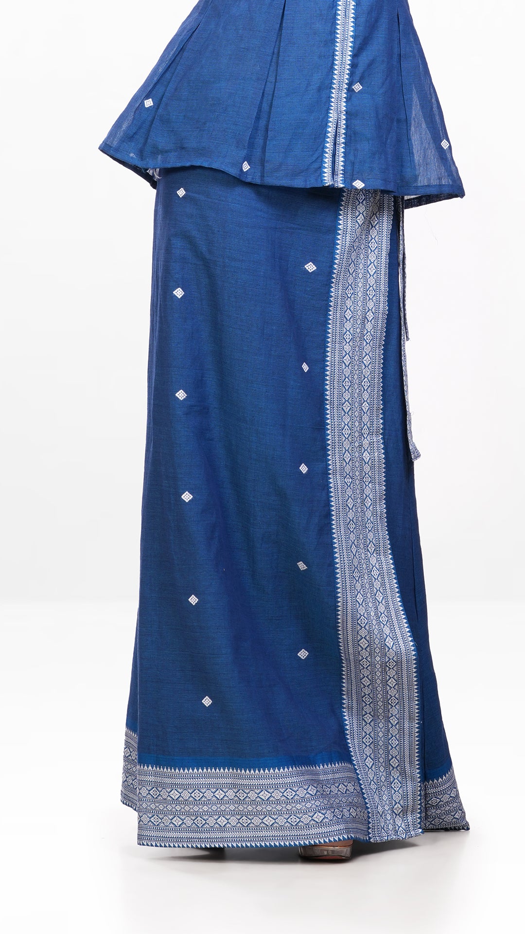 Peacock Blue khadi Bottom Wear