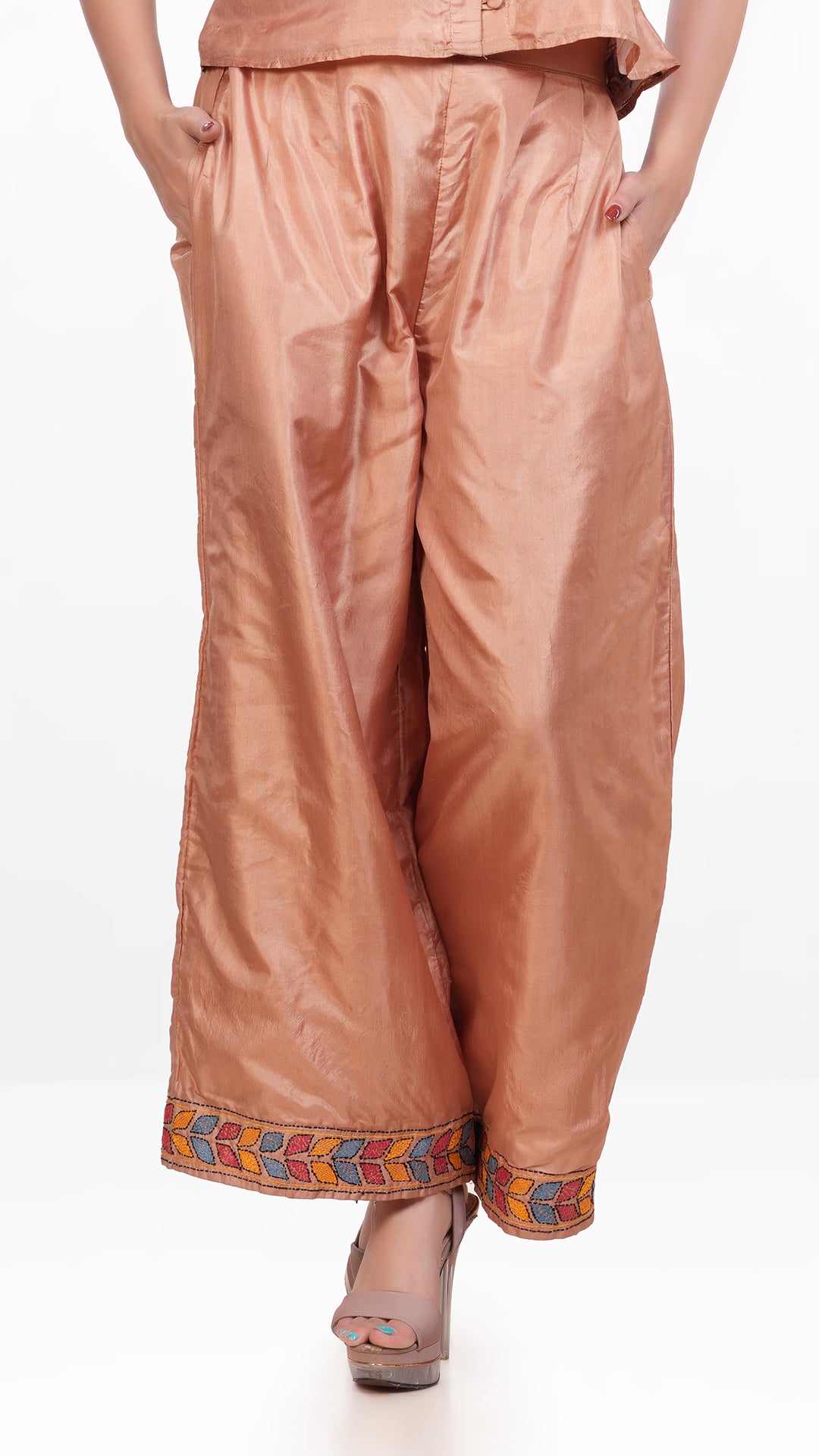 Sandal Colored Bangalore Silk Bottom Wear