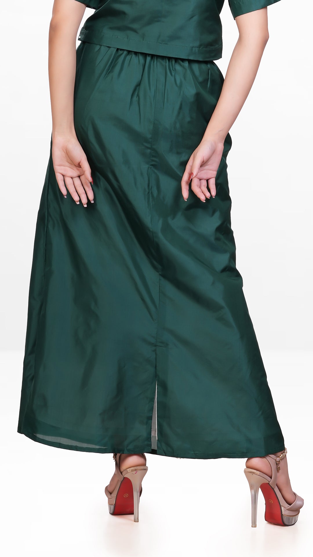 Emerald Green Bangalore Silk Bottom Wear