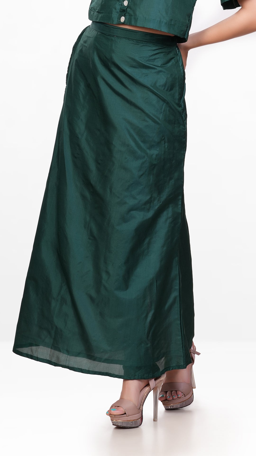 Emerald Green Bangalore Silk Bottom Wear